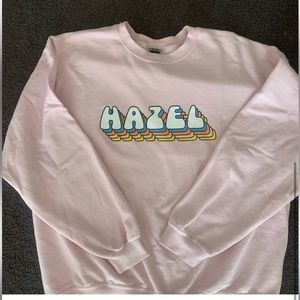 Hazel Light Pink Crewneck Sweatshirt